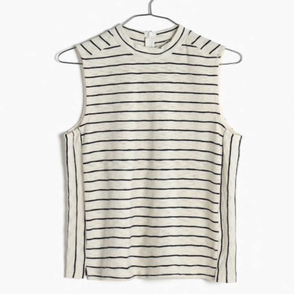 Madewell Striped Mockneck Top
